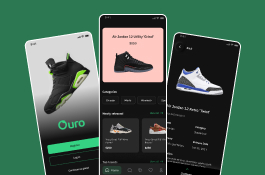 App for Ouro, a shoe e-commerce app